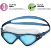 Zoggs Unisex Adult Tri-Vision Mask Swimming Goggles, Navy/Blue/Tint, One Size,