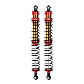 LCX Racing 1/10th RC Crawler Car 146mm 2PCS Metal Suspension Rear Shock Absorber Damper for RC Rock RC Crawler RC Truck Car Axial RBX10 Ryft AXI03005 AXI03009, Upgrades Parts Accessories (Red, 146mm)