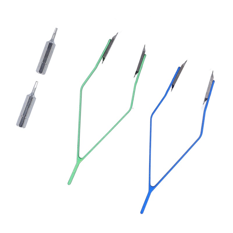 2PCS V Shape Spring Bar Tweezers Professional Alloy Steel Watch