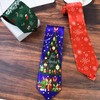 Udewo 3 PCS Christmas Ties, Novelty Xmas Ties Santa Claus