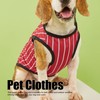 Pet Vertical Stripes Vest Vertical Stripes Classic Loose Prevent Sunburn