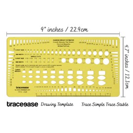 Traceease Diamond Weight Estimator Multiple Cut Jewelry Templates Drafting Tools Jewellery Designing Stencils