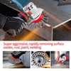 OSFTBVT Wire Wheel Brush for 4-1/2" Angle Grinder 4 Inch