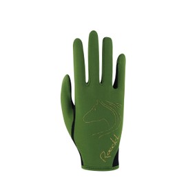 Roeckl Sports equestrian gloves TRYON, kids&youngst. summer riding glove, pesto 3