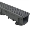 Polylok Heavy Duty 4ft Trench Drain & Grate - Gray