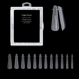 Nail Extension Forms Dual Forms for Poly Nail Gel Extension Gel 120pcs Twelve-Sizes with Scale Reusable Flexible Abundant Nail Forms for Builder Gel for Nail Art Design Salon&DIy (18, 1)