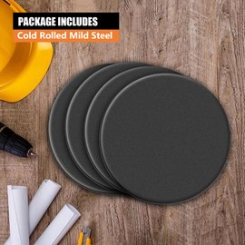 SALUINOKI 1/4 Round Steel Plate Base 12 inch Diameter, A36 Steel Plates Sheet Hot Rolled Weldable Circle (1 Pack)