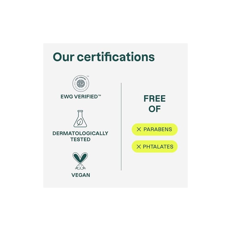 Natural Energizing Body Cream: EWG VERIFIED, Hypoallergenic & Dermatologist Tested
