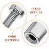 HOLIDYOYO 36pcs Standoff Screws Acrylic Glass Sign Wall Fixture Photo
