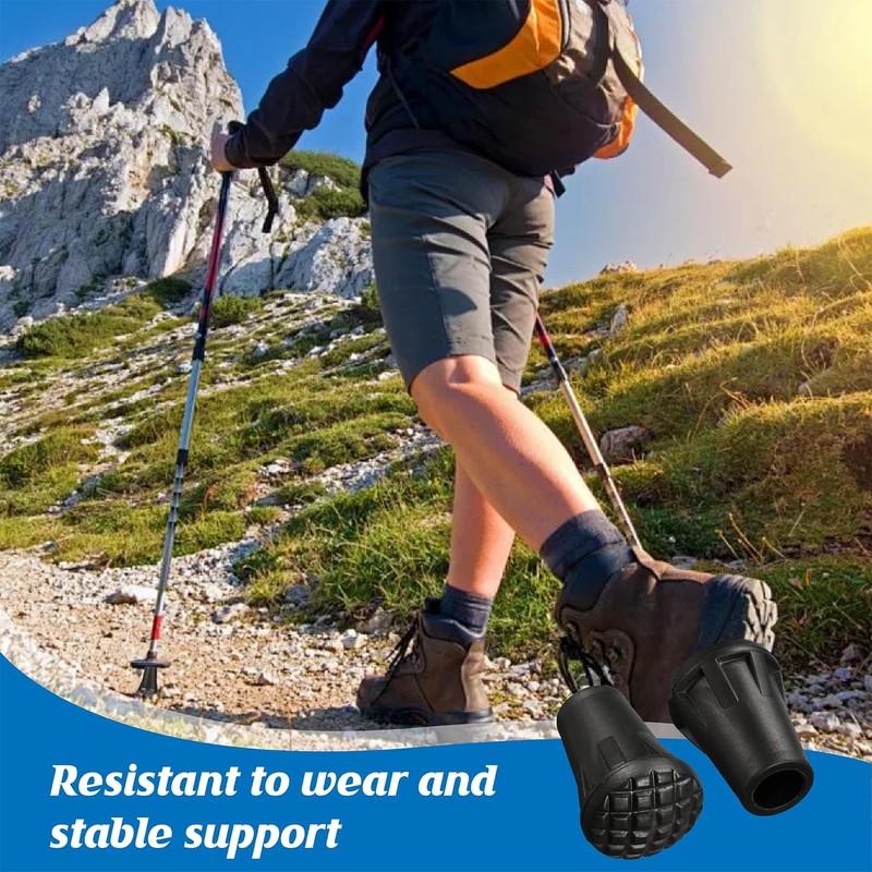 Pack of 8 Sticks, Rubber Buffers, Rubber Buffer for Hiking