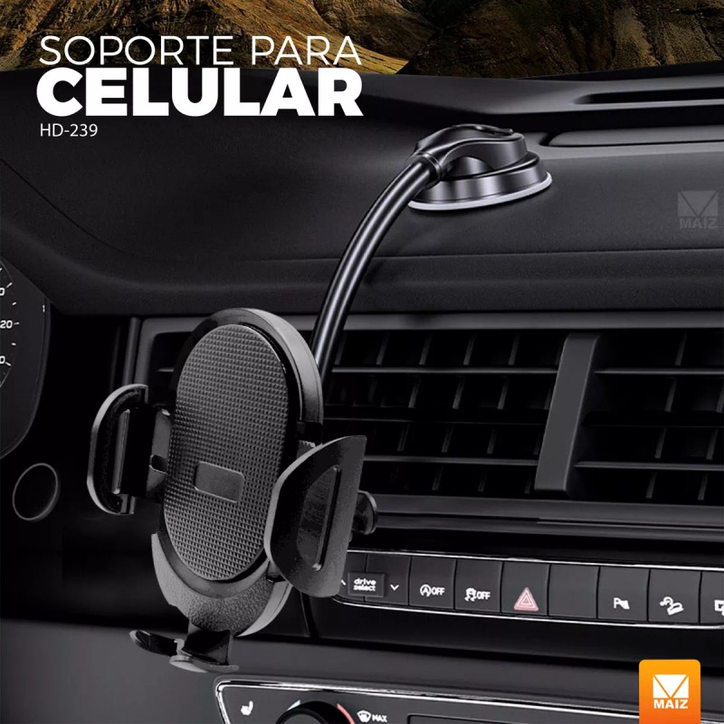 Maíz Soporte Base Celular Carro Auto Tablero Ventosa 360 Holder