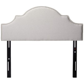 Christopher Knight Home Nora Headboard - Fully Upholstered, Queen / Full, Light Grey