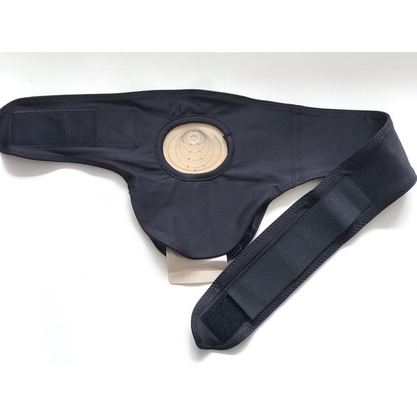 Azaory Vertical Stoma Belt, Ostomy Support, Stoma Bag Belt, Running Stoma Belt, Swimming Ostomy Belt, Stoma Support Belt (Size 5 = 38" to 40" inches, Right Side Stoma)