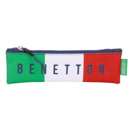 Safta BENETTON FLAG – School Pencil Case, Children's Pencil Case, Ideal for Children from 5 to 14 Years, Comfortable and Versatile, Quality and Resistance, 20 x 60 cm, navy, M, Casual