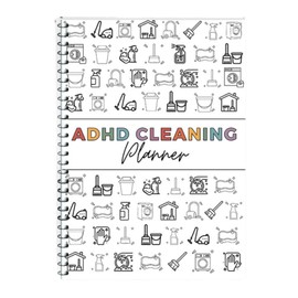 1 Pack Cleaning Planner & Household Checklist Organizer – Daily/Weekly/Monthly/Yearly Chore Chart Notebook, Editable Template for Home/Family Tasks & DIY Improvement