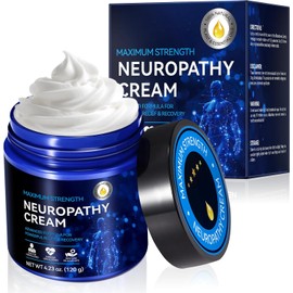 Neuropathy Cream for Feet, Legs & Hands – Lightweight, Plant-Based Formula with Cooling Comfort, 4 oz