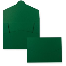 5 x sturdy paper folders for DIN A4 and DIN C4 in dark green, 22 x 30.5 cm, 240 g/m², suitable as presentation folders, application folders, project folders