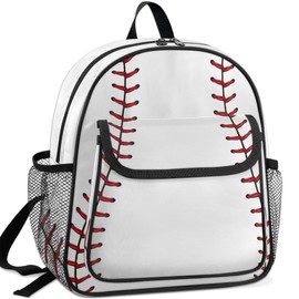 ADTASU Toddler Baseball Backpack, Kids Backpack Boys, Kids Bookbag for Elementary School Kindergarten Preschool Children Travel With Chest Strap