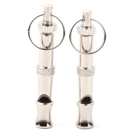 2 Pcs Training Whistle Ultrasonic Whistle Pigeons Training Whistle Stainless Steel Portable Adjustable Pitch Training Tool for Dog Pigeons and Birds