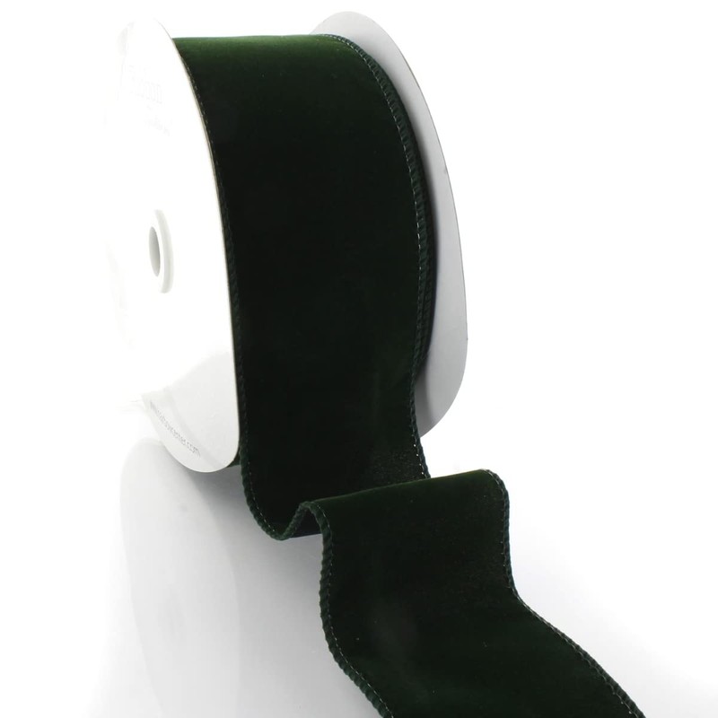 2.5" Wired Suede Velvet Ribbon – Soft Velvet Fabric with