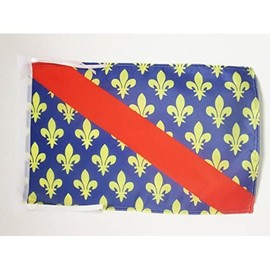 French Department of Allier Flag 18'' x 12'' cords - France SMALL flags 30 x 45cm - Banner 18x12 in - AZ FLAG