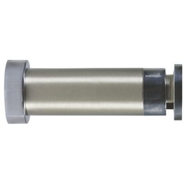 Amig | Zamak Magnetic Stop for Doors | Diameter 23 x 80 mm | Brushed Nickel Finish | Wall Placement | Includes Coach Screws for Installation