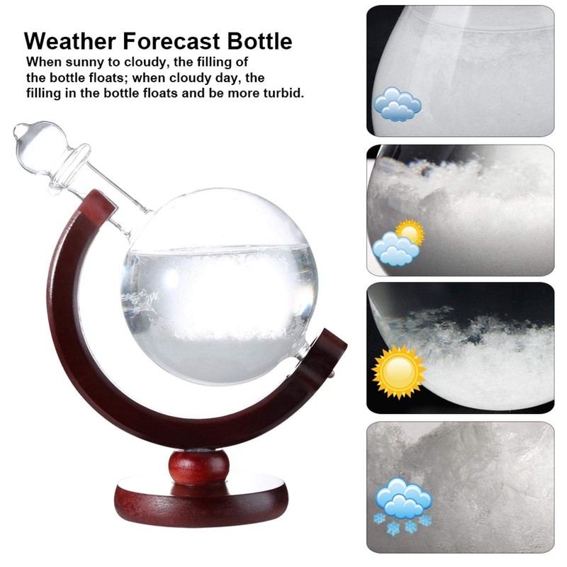 Weather Glass, Practical Weather Predicting Storm Glass Home Weather Station,