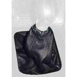 RedlineGoods Shift Boot Compatible with Nissan Maxima 2000-01. Tailor Made - not Universal. Genuine top-Grade Italian Black Suede (Alcantara) with Silver Thread