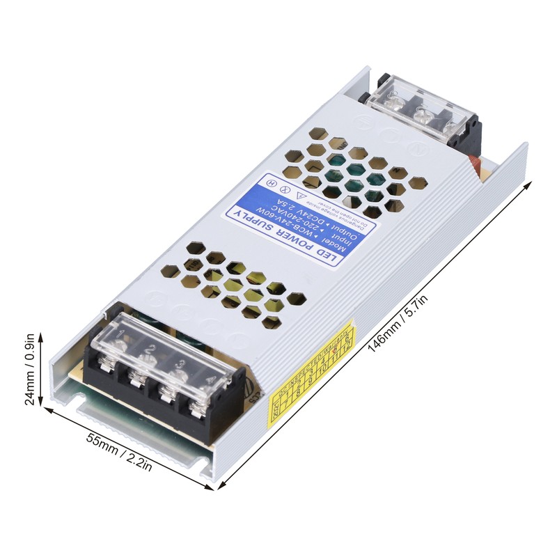 LED Power Supply Switching Driver Adapter UltraThin Long Strip Transformer