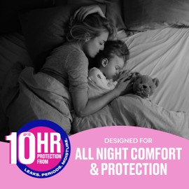 Carefree Maxi Pads for Women, Overnight Pads With Wings, 112ct (4 Packs of 28ct) | Carefree Pads, Feminine Care, Period Pads & Postpartum Pads | 112ct (4 Packs of 28ct)