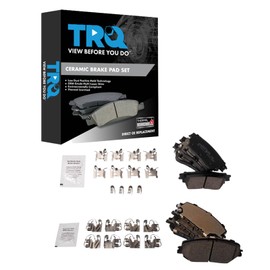 TRQ Brake Pads Ceramic Compatible with 2021-2022 Nissan Rogue
