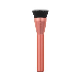 Real Techniques Glow Round Base Makeup Brush, For Liquid & Cream Makeup, Flat To