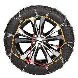 2 Packs Tire Chains Car Anti Slip Snow Chains for SUV/Truck/Car in Snow, Sand, Mud and Ice (KN140)