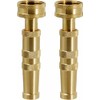 Heavy-Duty Brass Adjustable Twist Hose Nozzle, Solid Brass Hose Nozzle,Suitable