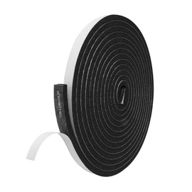 Storystore Foam Insulation Tape Self Adhesive, 1/2In x 1/4In x16.5Ft Weather Stripping for Doors and Windows, Sound Proof Soundproofing Door Seal, Weatherstrip, Air Conditioning Seal Strip