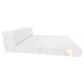 Danfuton Lounger Folding Foam Mattress, Portable Flip Chair Mattress 6 x 39 x 80 White