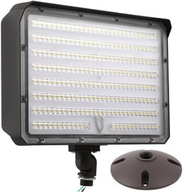 150W Outdoor LED Flood Light Dusk to Dawn with Knuckle, 21000LM 1500W Equivalent, 100-277V 5000K Daylight, ETL Commercial LED Flood Light Fixture, Outdoor Security Lighting for Landscape/Parking Lot