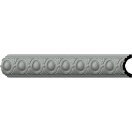Ekena Millwork PML02X02EG-CASE-8 Egg & Dart (8-Pack) Panel Moulding, 1 3/4"H x 3/4"P x 94 1/2"L, Primed