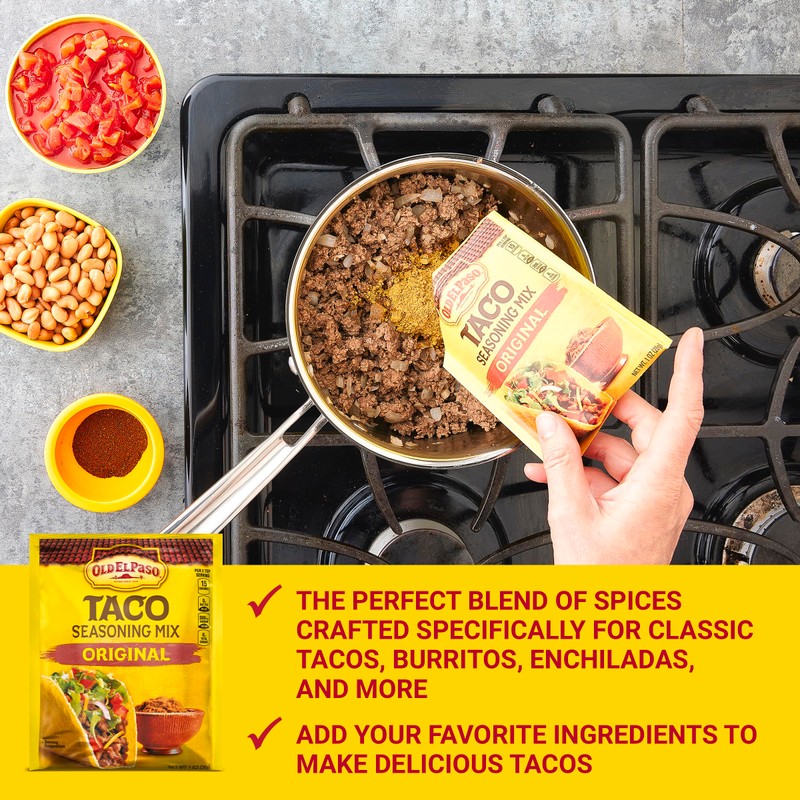 Old El Paso Original Taco Seasoning Mix, 10 Pack, 10