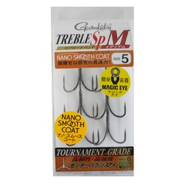 Gamakatsu Triple Hook Treble SP M (Medium) Hyper Shield No. 5 6pcs 68450