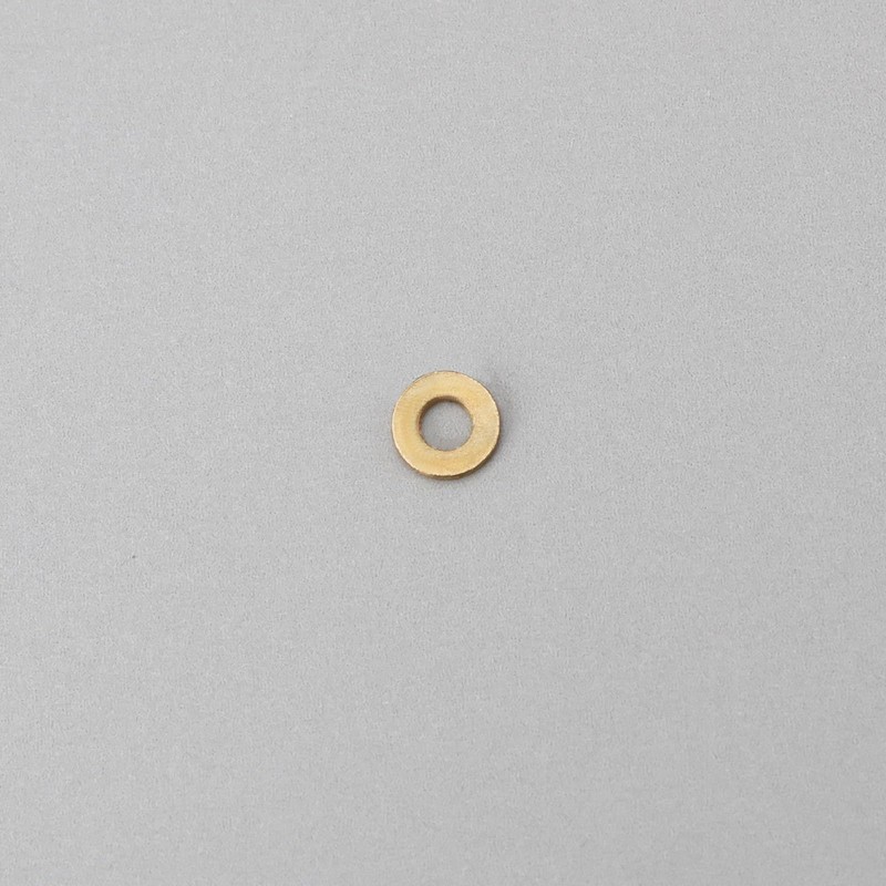 eMagTech 50PCS M1.2 Miniature Brass Washers, Flat Copper Sealing Washers
