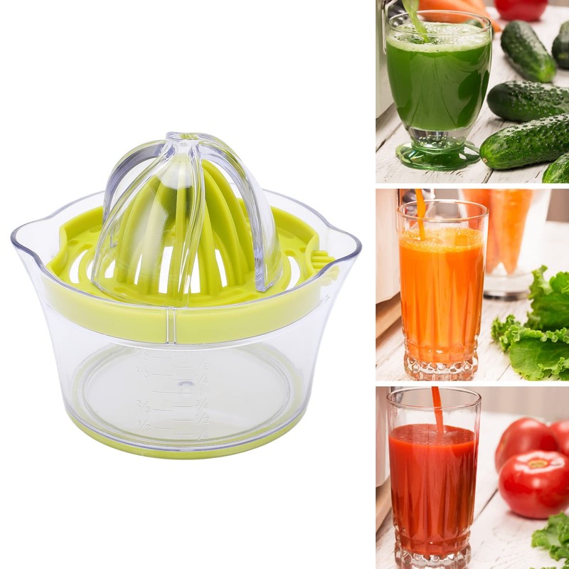 Manual Citrus Juicer, Clamshell Design Orange Lemon Lime Squeezer, 400ml