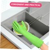COLLBATH 3 Pairs Thickened Latex Kitchen Gloves for Washing Dishes