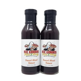 2 packs of St. Louis Pizza and Wings Barbecue Sauce 16oz bottles (Sweet Heat Sauce)