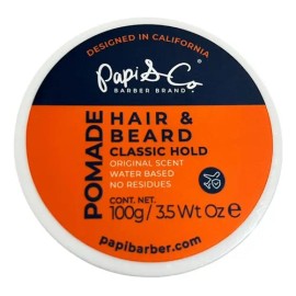 Pomade Para Cabello Y Barba Classic Hold Papi & Co 100g