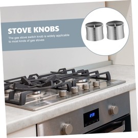 DOITOOL Gas Cooker Knobs 2pcs Replacement Stove Knobs Simple Style Easy to Install Round Edges Smooth Surface Safe for Touch in Kitchen