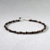 Triple Protection Bracelet Anklet Hematite Tiger Eye Obsidian Bead Women