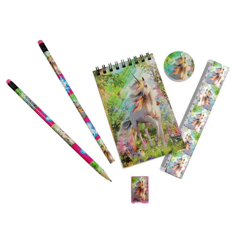 Wild Stationery Set - Unicorn from Deluxebase. These Cute School