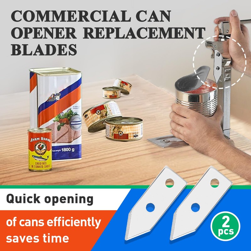 2 Pcs Commercial Can Opener Replacement Blades Compatible with Edlund