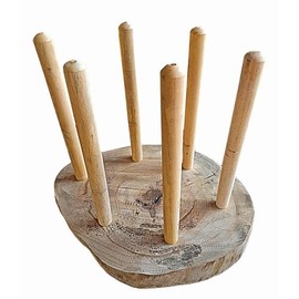 Didgeridoo Stand display Wood 18" diameter Heavy Strong Stable